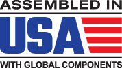 Assembled in USA with global components Assembled in USA with global components